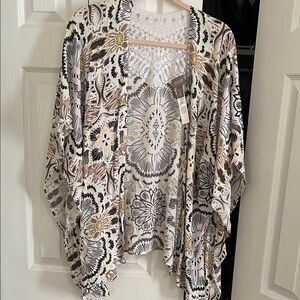 Chico’s Floral Kimono Cardigan